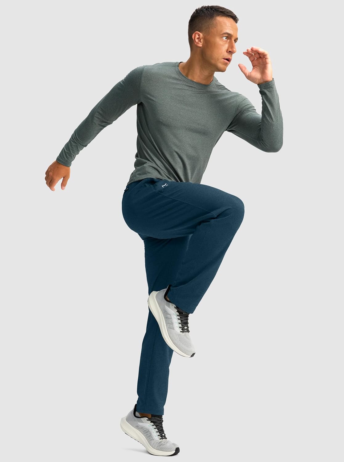 G Gradual Men's Fleece Lined Winter Pants with 3 Zipper Pockets Warm Athletic Joggers Workout Running Sweatpants for Men