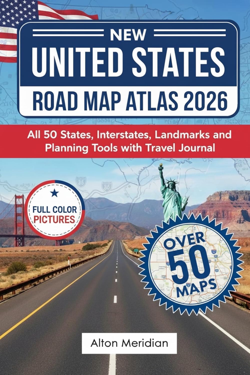 UNITED STATES ROAD MAP ATLAS 2026 All 50 States Interstates 71rf0 AX6mL. SL1500 