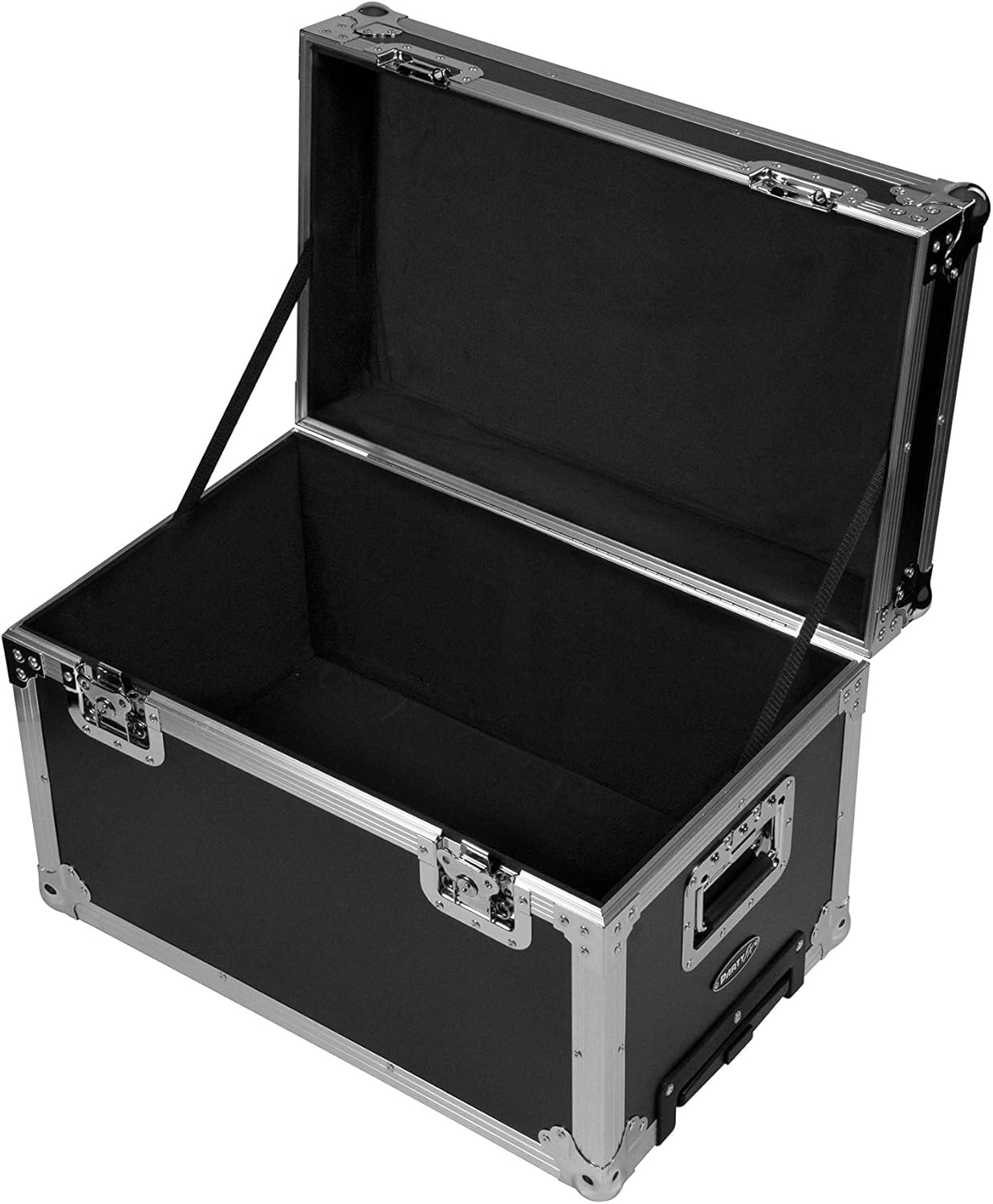 Rolling PartyFX ProX Multipurpose Locking Flight Case w/Rubber Lining and Handle
