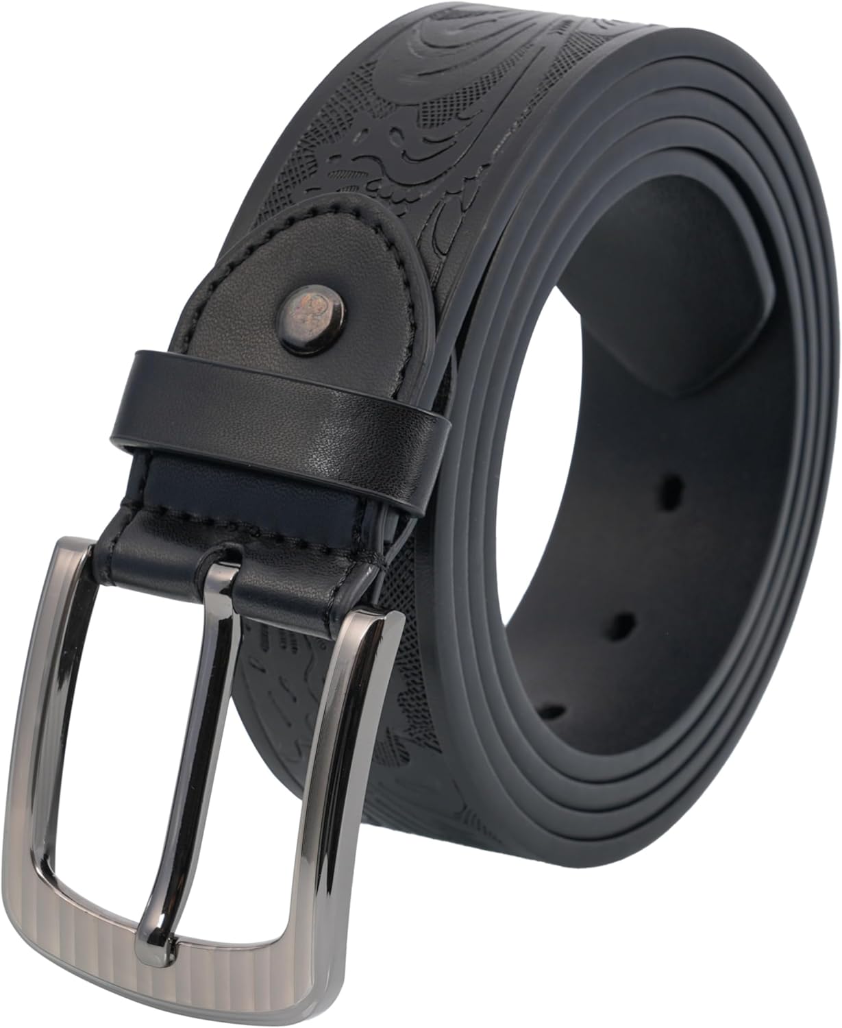 Men's Belts Leather Big and Tall Belts for Men Dress Jeans 36 to 82 IN