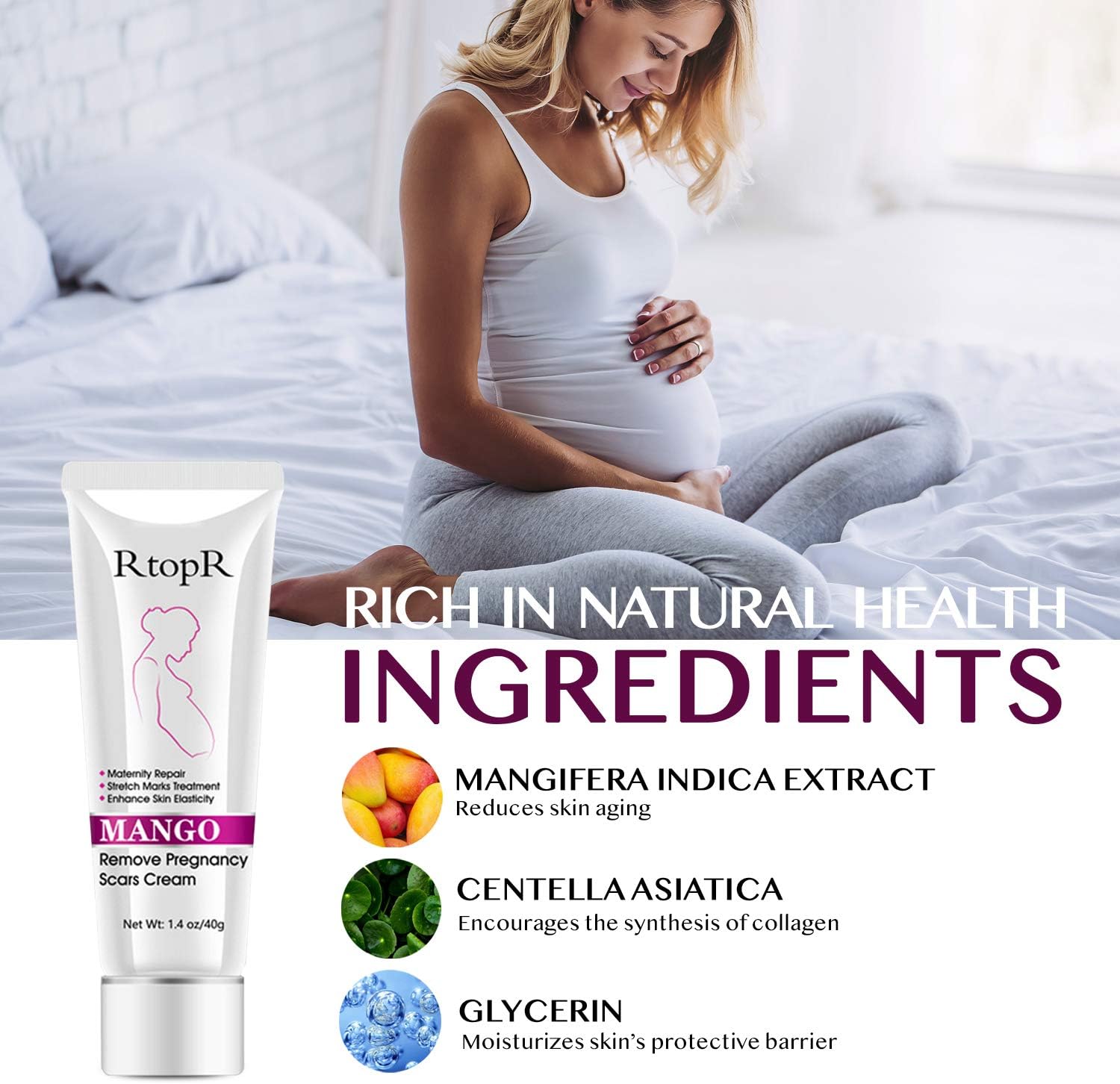 Stretch Mark and Scar Removal Cream for All Skin Types (40g)