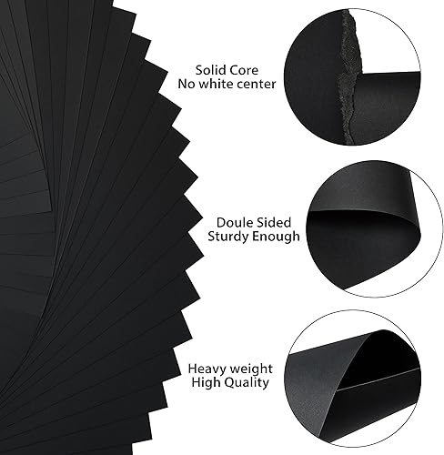 Miniatura 9 de PAP03WH - 120 hojas de cartulina blanca de 8.5 x 11 pulgadas, tamaño carta, papel grueso de 230 gsm85 libras, papel grueso para álbumes de recortes,