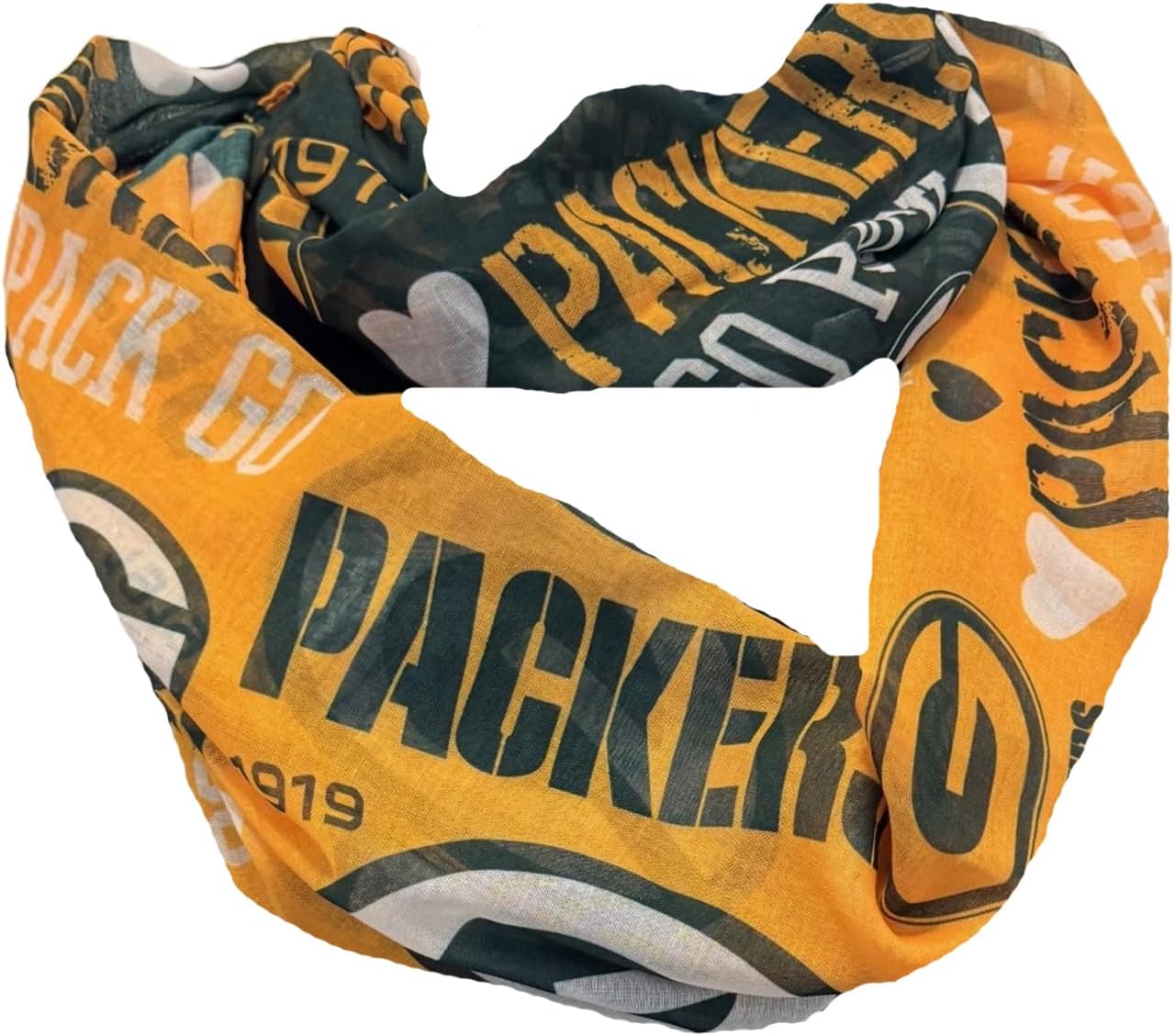 FOCO Pick Your NFL Team Split Color Infinity Scarf