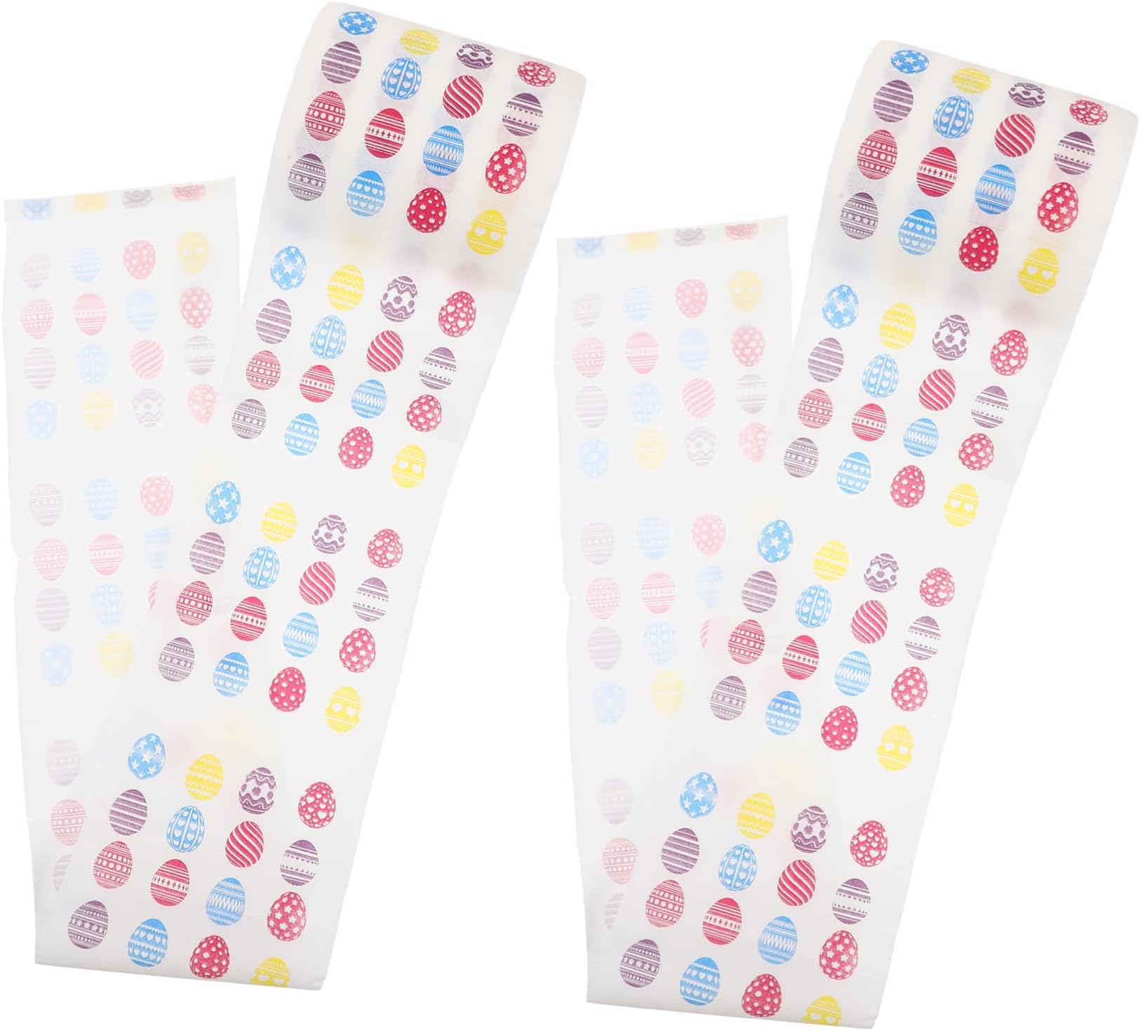 2 Rolls Printed Toilet Paper Fun Easter Pattern Decorative Tissue for Home Office Travel Soft Gentle Skin for Holiday Celebrations