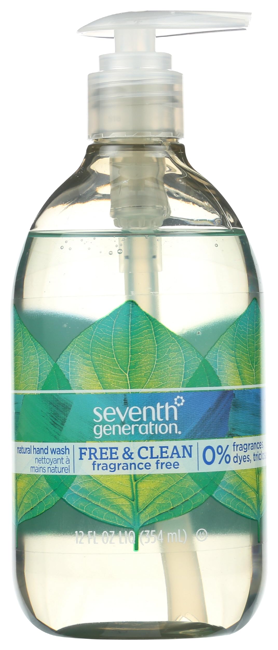 Seventh Generation Hand Wash, Free and Clear, 12 Ounce