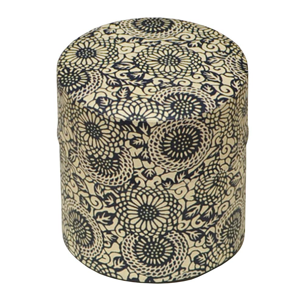 TIKUSANJapanese Tea Canister Made in Japan (Small, Karakusa)