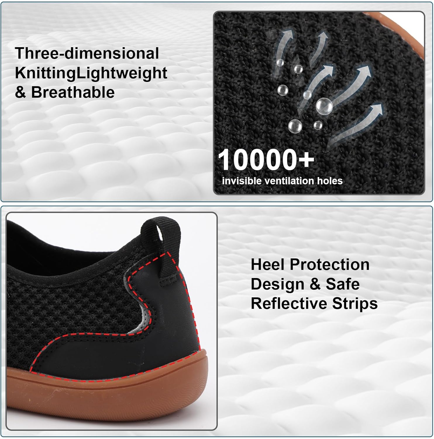 Mens Walking Shoes Wide Diabetic Orthopedic Recovery Shoes Comfortable Lightweight Barefoot Zero Drop Sneakers Adjustable Indoor Outdoor Shoes - Image 3