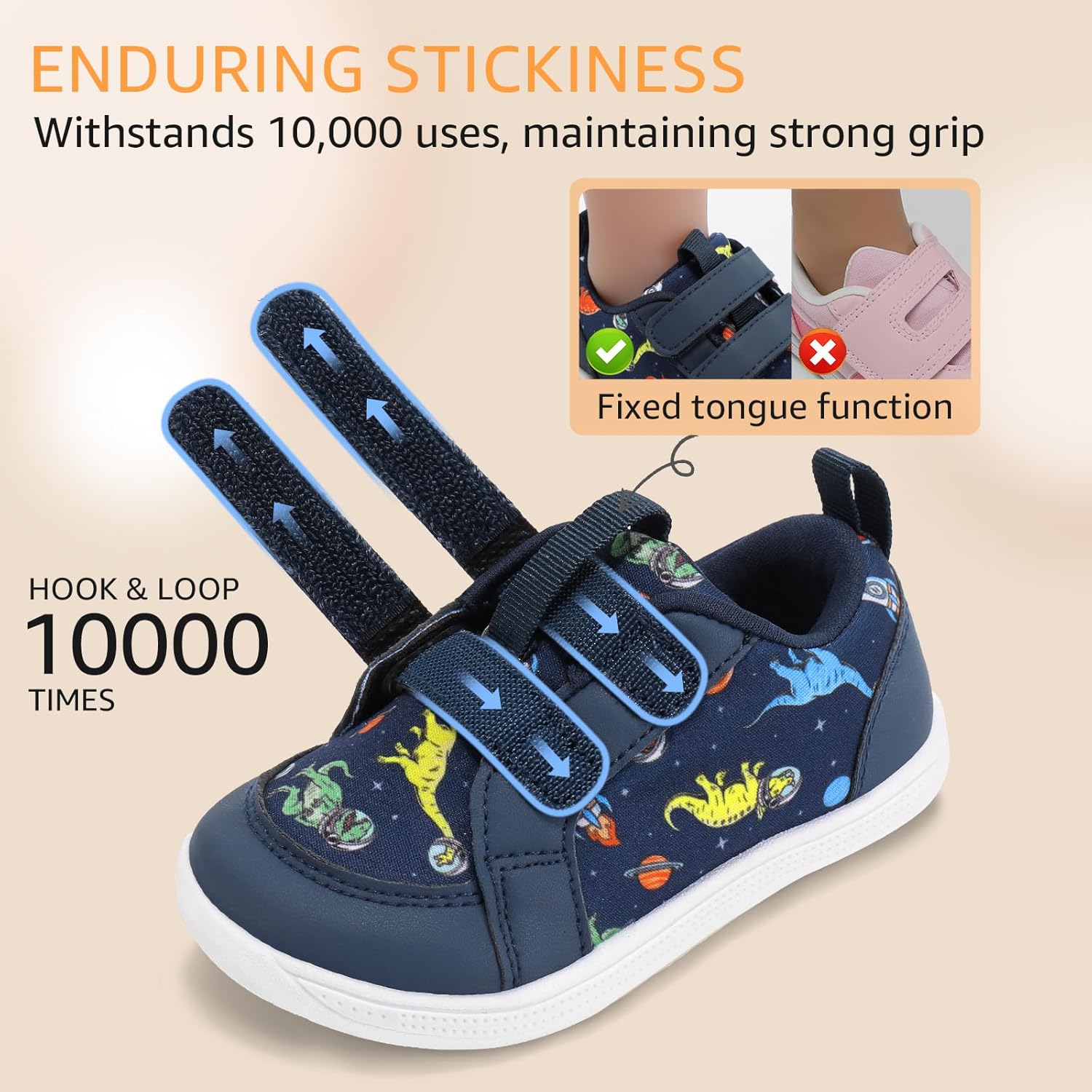 Wide Toe Box Toddler Shoes Boys Girls Barefoot Shoes Lightweight Kid Tennis Sneaker... - Image 7