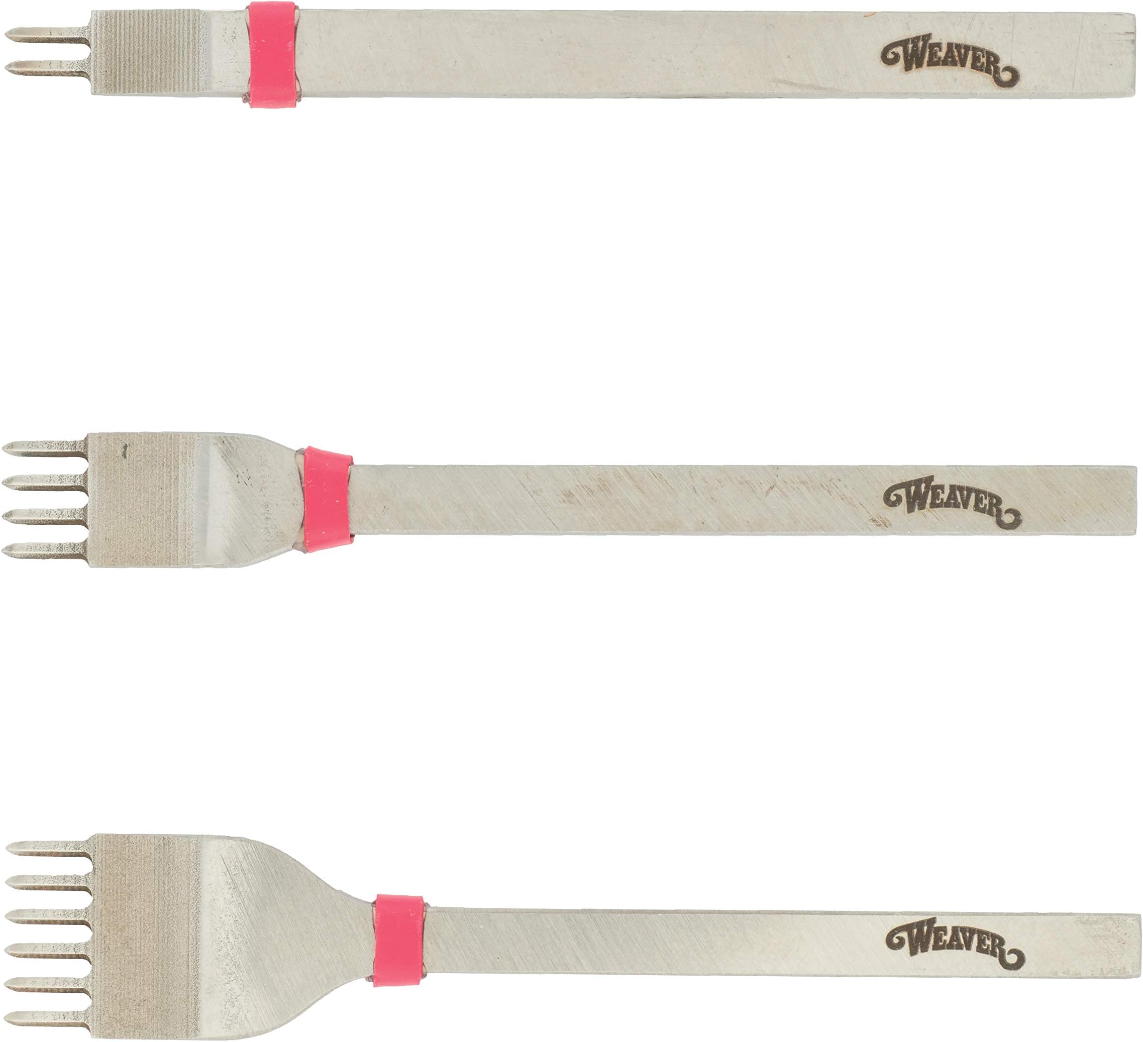 Weaver Leather Supply Diamond Stitching Chisel Set, 3mm, Stainless Steel for Leather Craft DIY