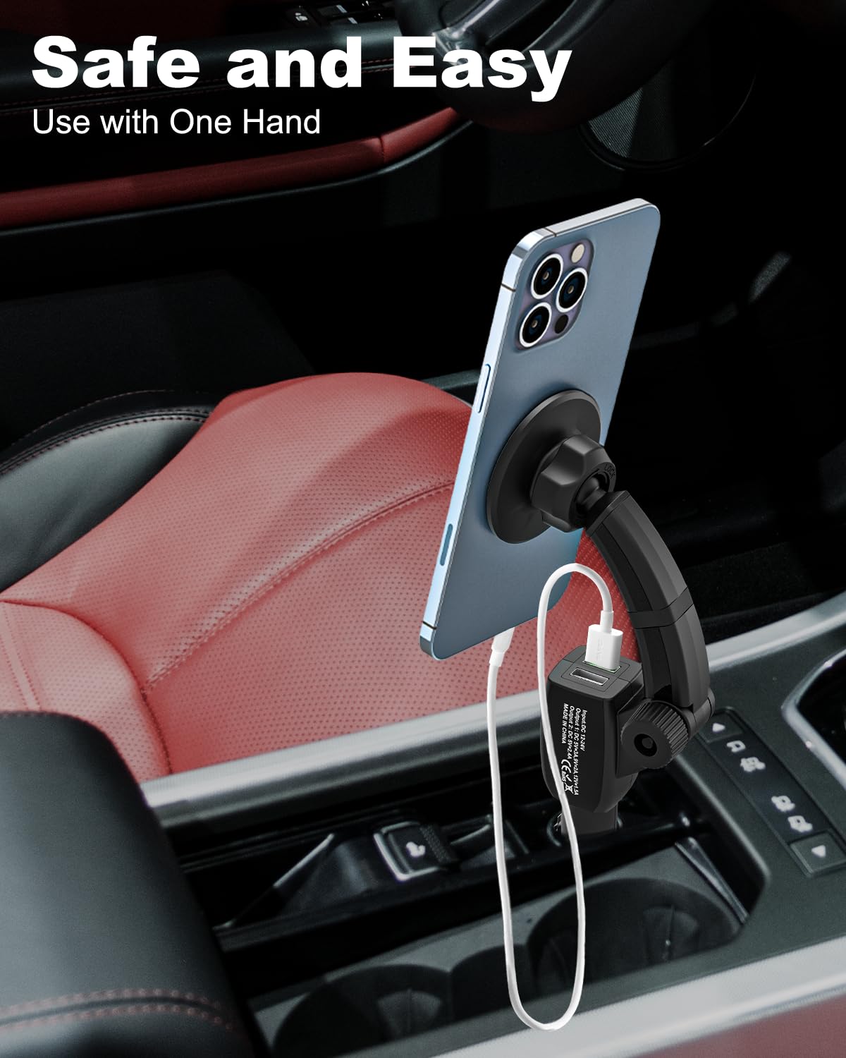 cigarette lighter cell phone holder Amazon.com: for MagSafe Car Mount Cigarette Lighter [Dual USB Charger]  Magnetic Phone Holder for Car Charger [Fast Charging] Phone Holders for  Your Car for iPhone Air 17 Pro Max16 15 14 13