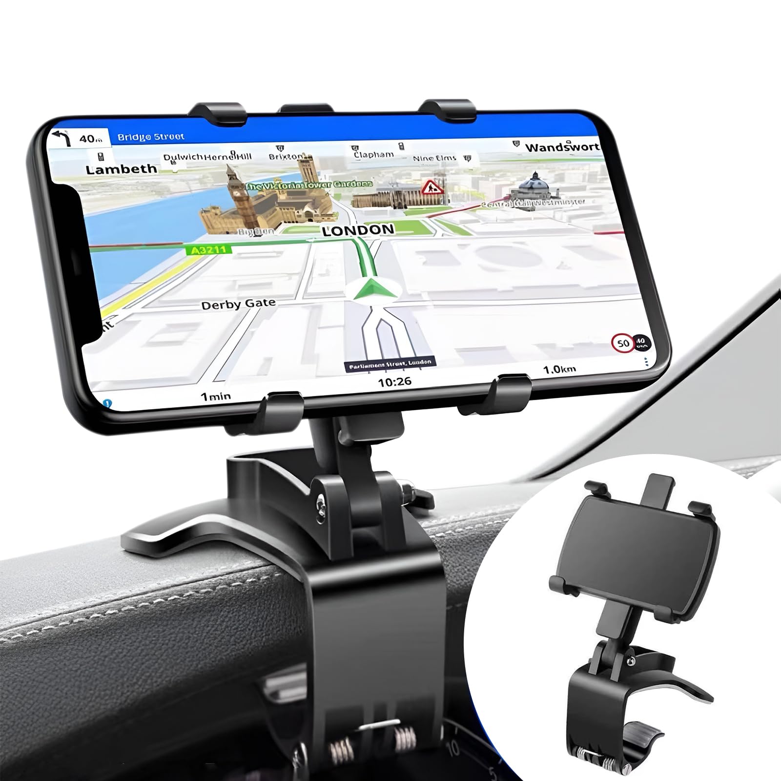Amazplus 360 Rotatable and Retractable Car Phone Holder Multifunctional Car Rearview Mirror Phone Holder, 360 Degree Rotatable Rear View Mirror Phone Mount, for All Mobile Phones-17 (B0DFN28V6Y) Amazon Price History, Amazon Price Tracker