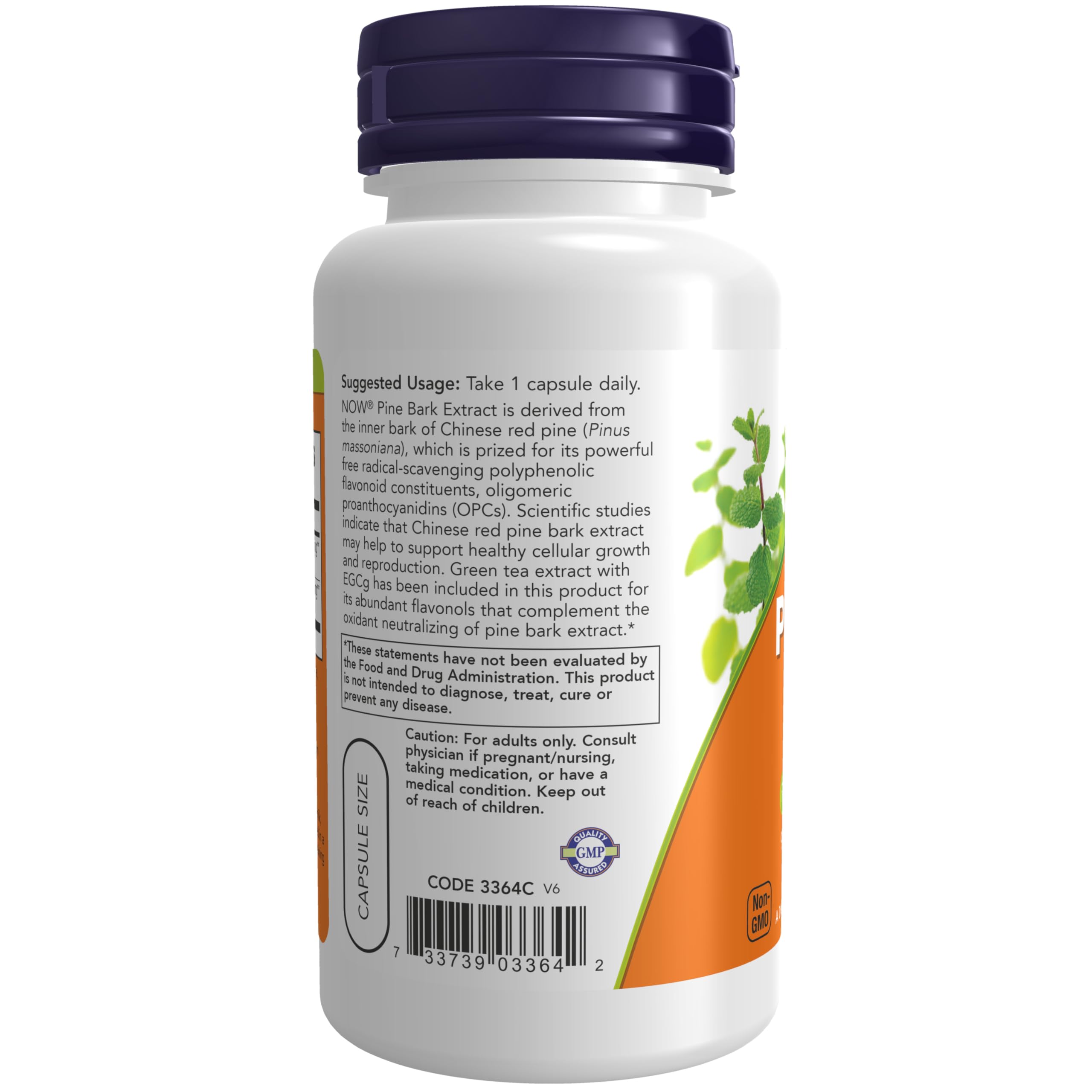 Now Foods, Pine Bark Extract, 90 Veggie Caps — Amazon image 3