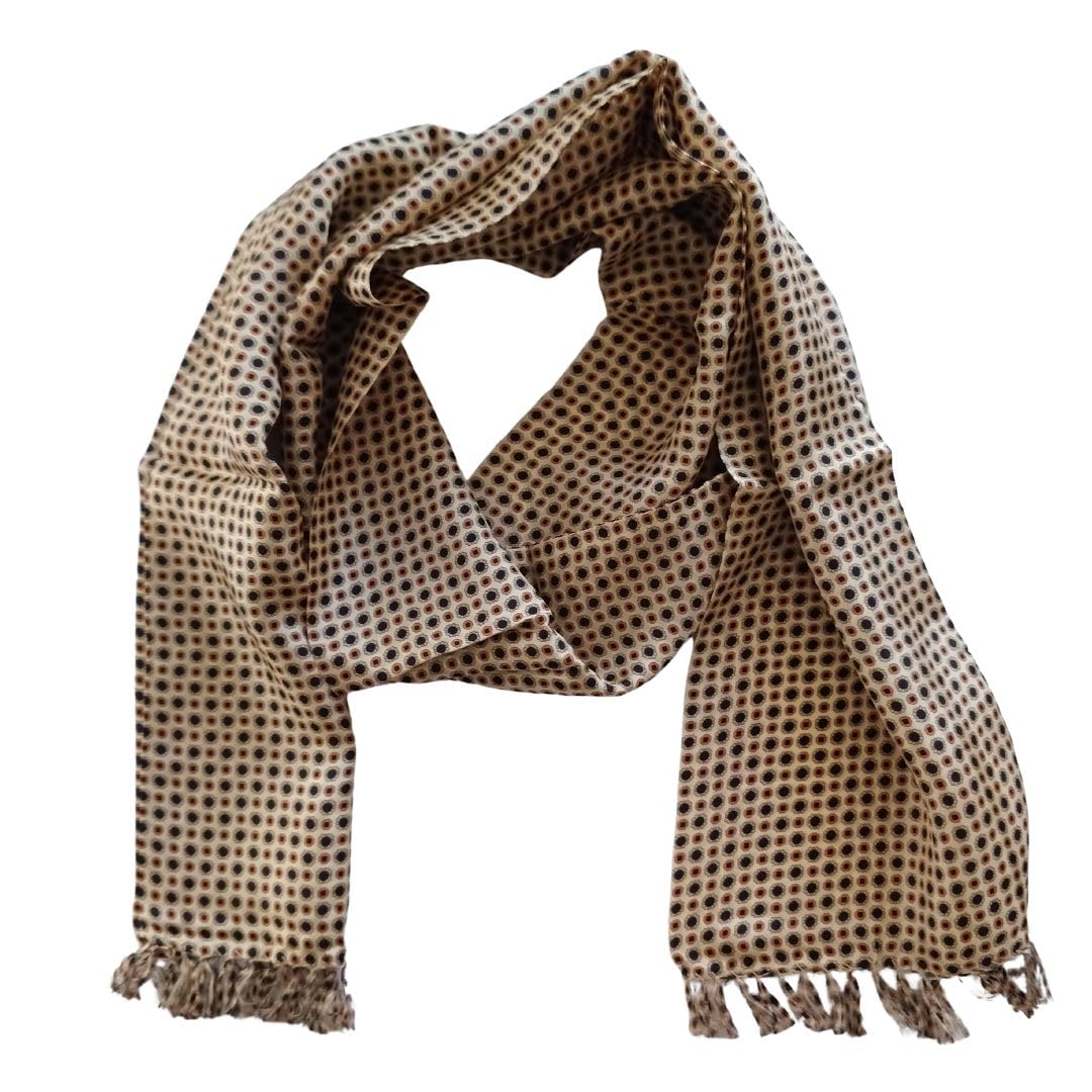 Marcus Mens Collection Pure Silk Scarf Lightweight Soft Luxury Neck Wrap for Business Formal-image-9