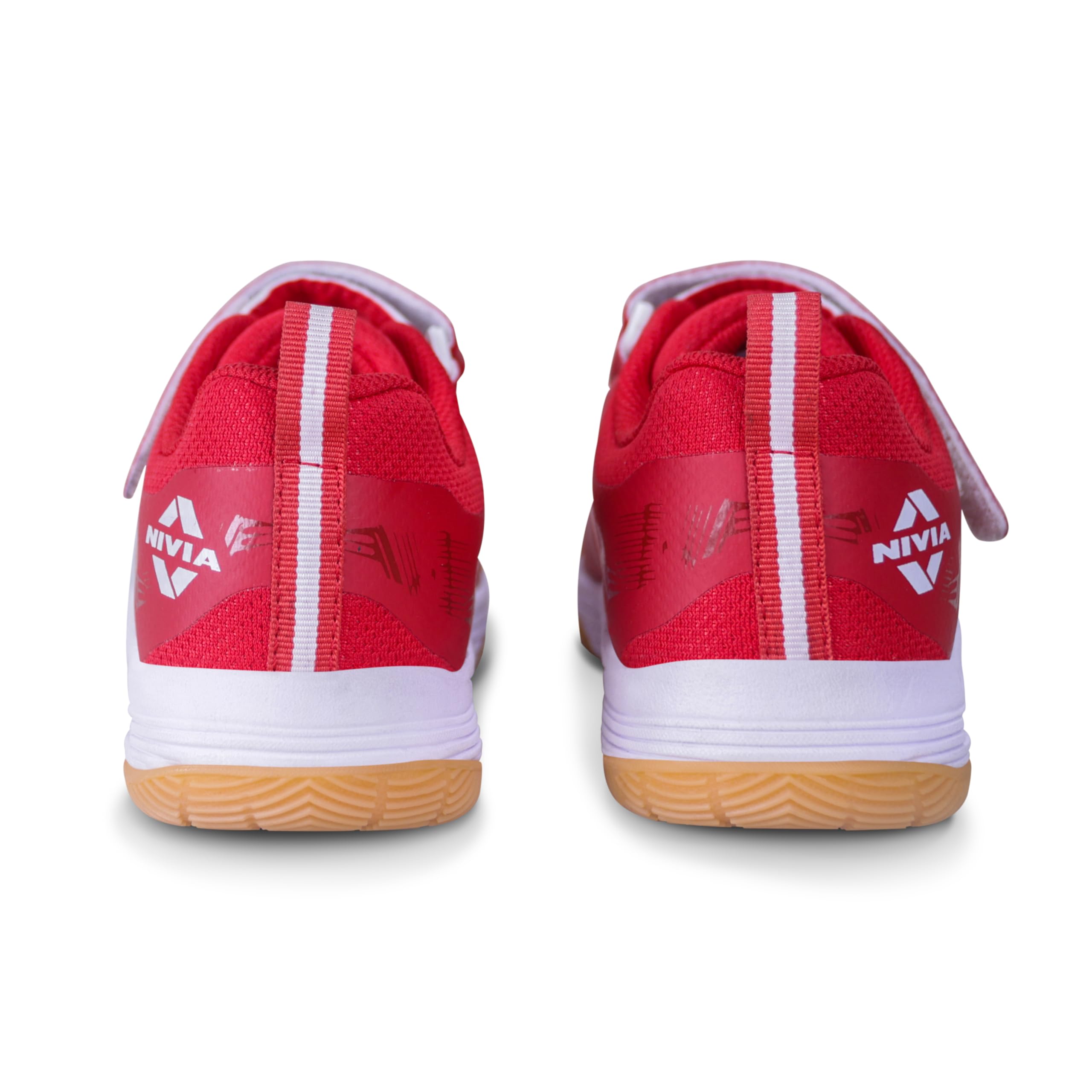 Nivia HY-Court 2.1 Kids Badminton Shoes | Ideal for Badminton and Active Sports | Fueling Young Athletes with Comfort and Excitement | Court Shoes (Red) Size-Uk12 4