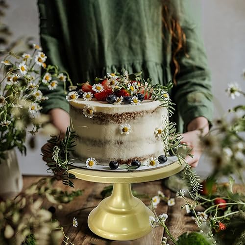 Miniatura 4 de Juego de 3 soportes dorados para tartas, soporte redondo para tartas, soporte de exhibición de pasteles, cupcakes de metal, soporte de exhibición de