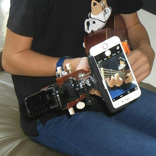 Miniatura 4 de Soporte universal de clip de abrazadera para teléfono y cámara para todos los teléfonos inteligentes y cámaras de acción GoPro ~ Grabación en casa