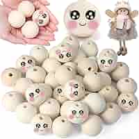 30 Palline Legno Con Faccine Sorridenti 30mm - Per Lavoretti E Bambole - Foto 9