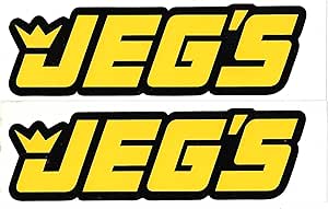 Amazon.com: Jeg's Racing Decals Stickers 8-3/4 Inches Long Size Set of ...