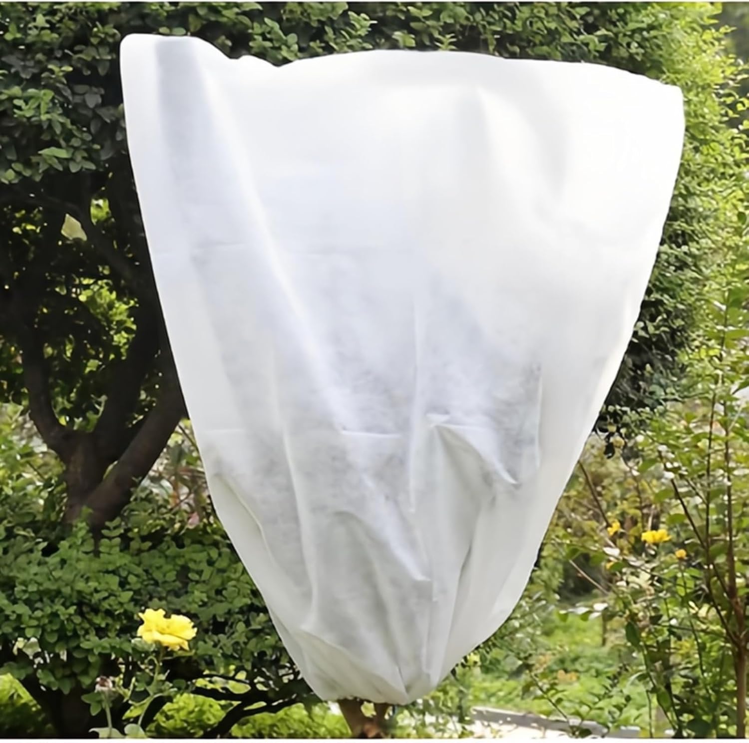 3-Pack of Plant-Based Frost-Proof Bags Winter Plant Protective Cover, with Drawstring and Zipper, Suitable for Pot Planting of Shrubs and Fruit Trees(120x180cm)