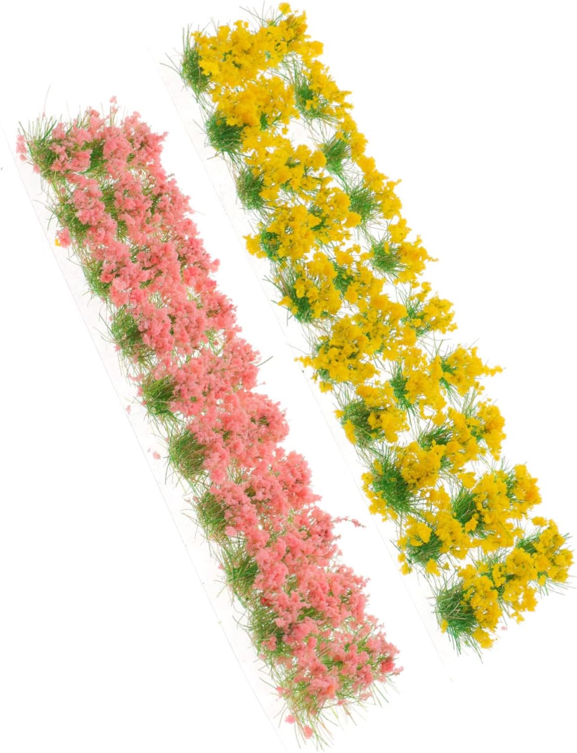 Uonlytech 10sheets Simulated Flower Tuft Model for Miniature Gardens Sand Table Decoration Flower Clusters Cherry Blossoms Landscape Decor