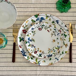 GOLDEN QUEEN'S 18 Piece Dinner Set - Serving 6 | Perfect for Hosting and Daily Meals | Microwave Safe | Includes 6 Dinner Price In India