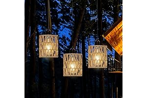 3-Pack Solar Led Chandelier Battery Operated Pendant Light