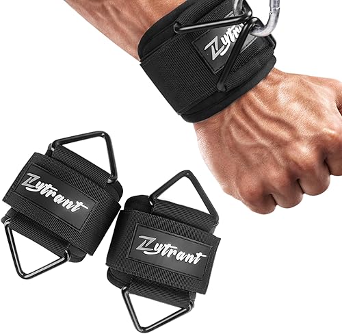 Wrist Cuffs for Cables Gym, Lifting Cuffs Wrist Straps for Cable Machines Strength Training Equipment