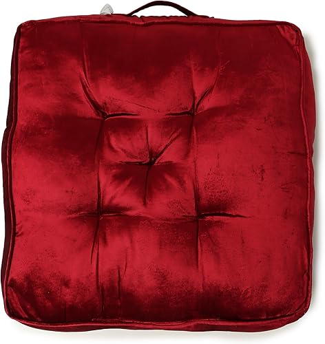 Vista 66 de REDEARTH Juego de 2 almohadas de terciopelo de terciopelo de algodón y rayón de alta calidad, lavables, extrasuaves, con asa, para comedor, patio