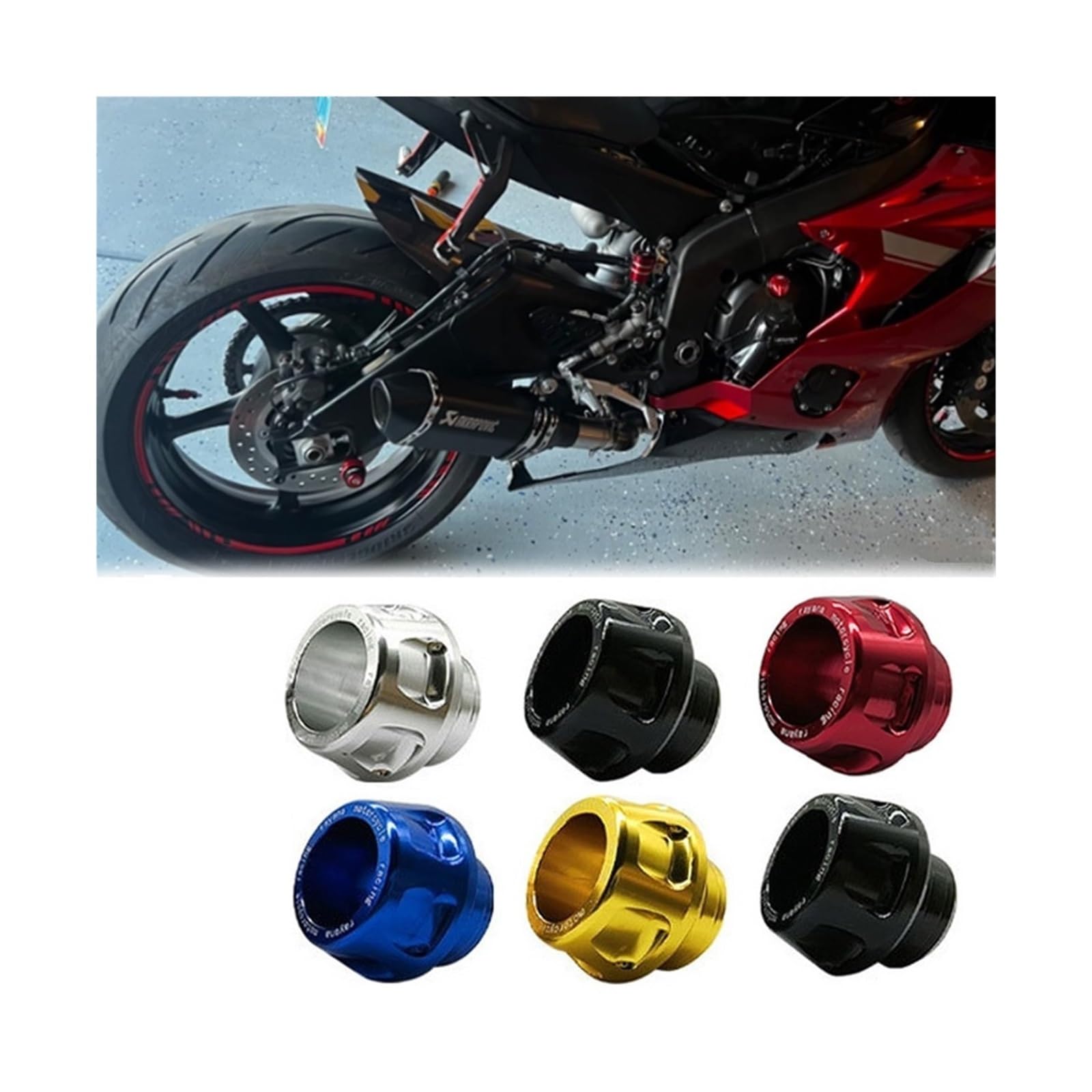 Moto Tamponi Paratelaio 4 Pezzi In Lega Di Alluminio Protezione Antiurto Cuscinetti Anticaduta, Cursori Per Esterni Moto