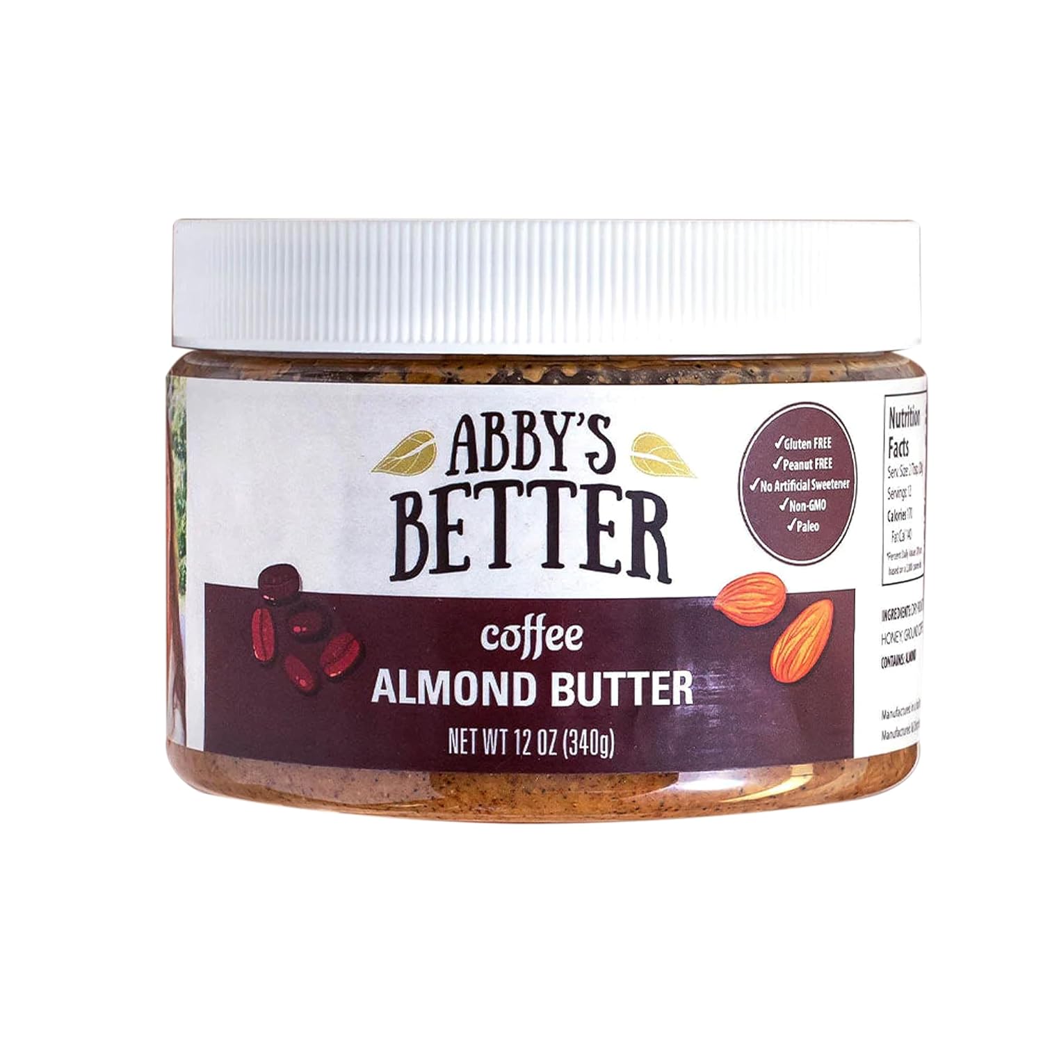 Abby's Better Coffee Almond Nut Butter Peanut Free