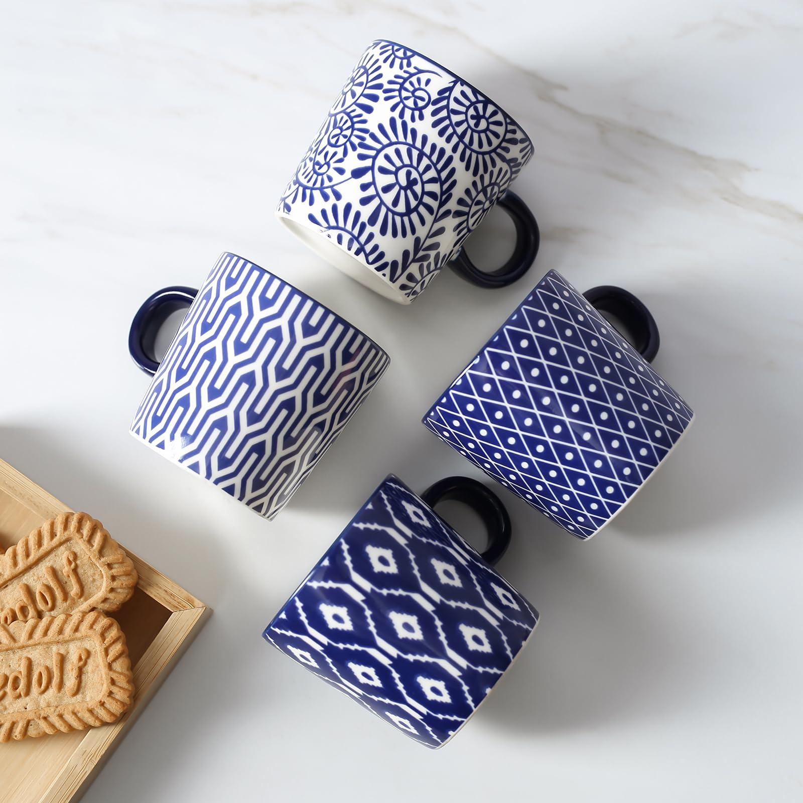 Set 4 Tazzine Da Caffè Selamica In Ceramica – 141,7 Ml, Colorate E Assortite, Per Espresso, Lavabili In Lavastoviglie