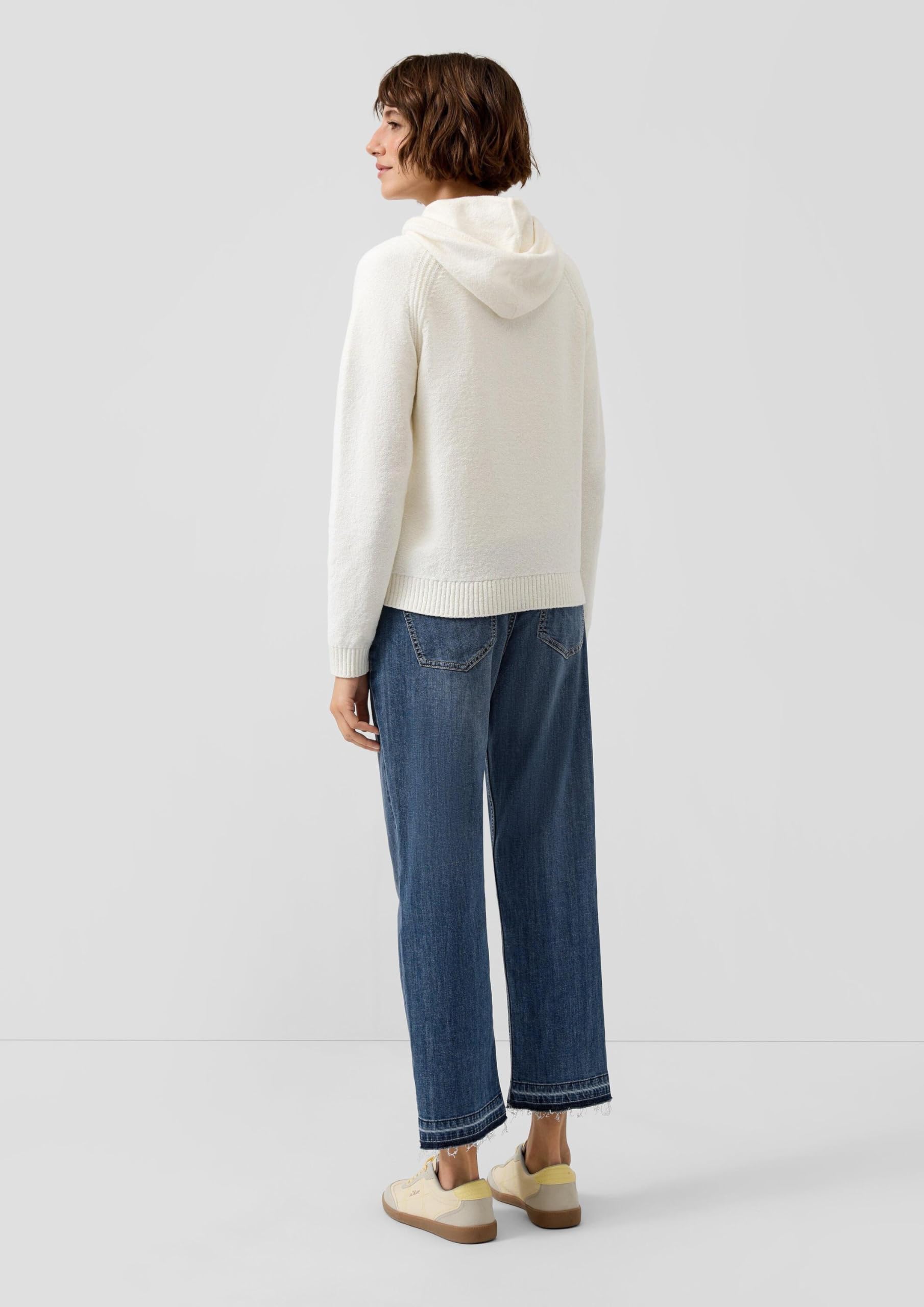 s.Oliver Cropped Jeans Karolin: Regular Fit/Mid Rise/Straight Leg/offener Saum