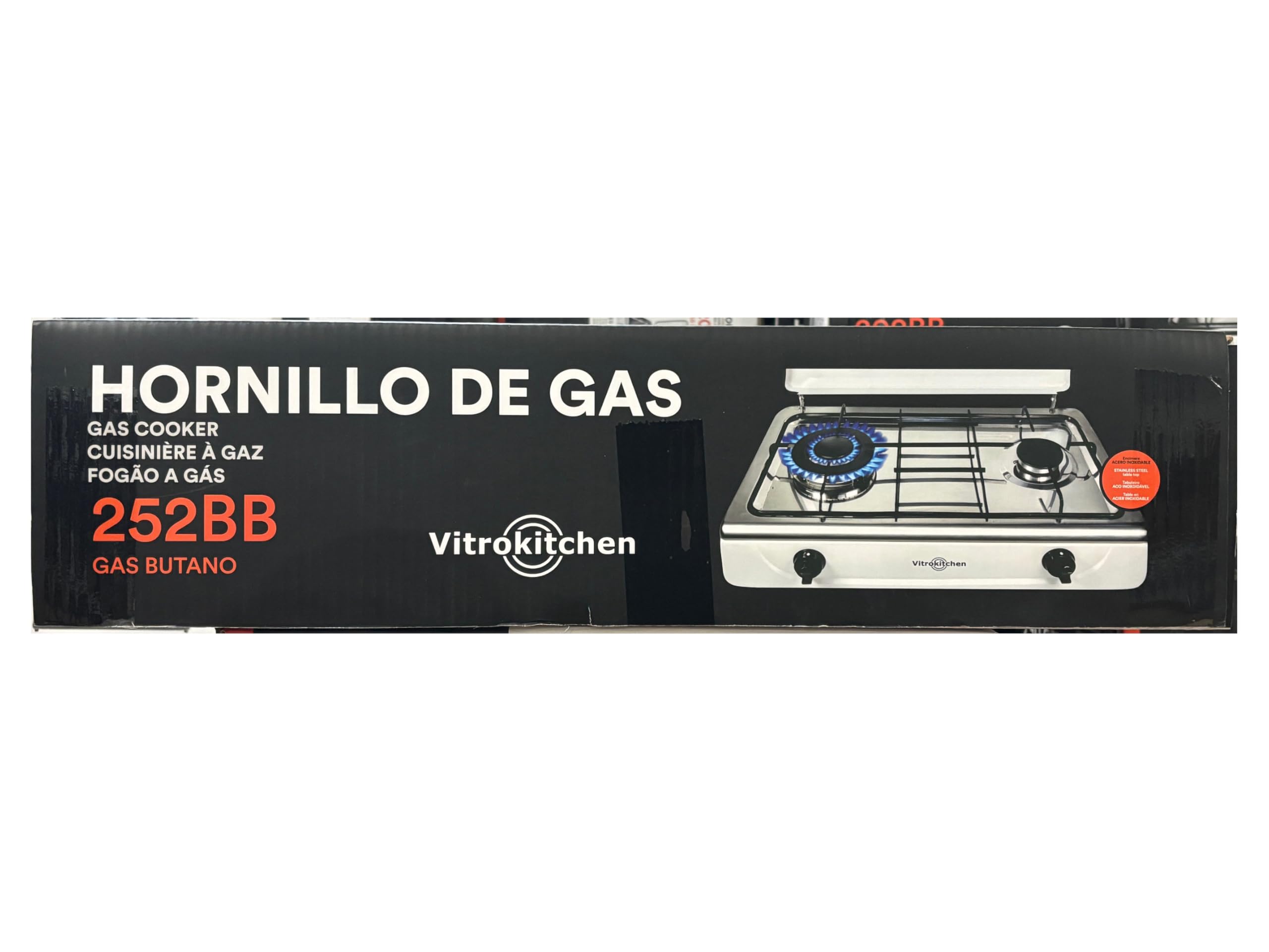 VITROKITCHEN Hornillo de Gas Butano 252BB
