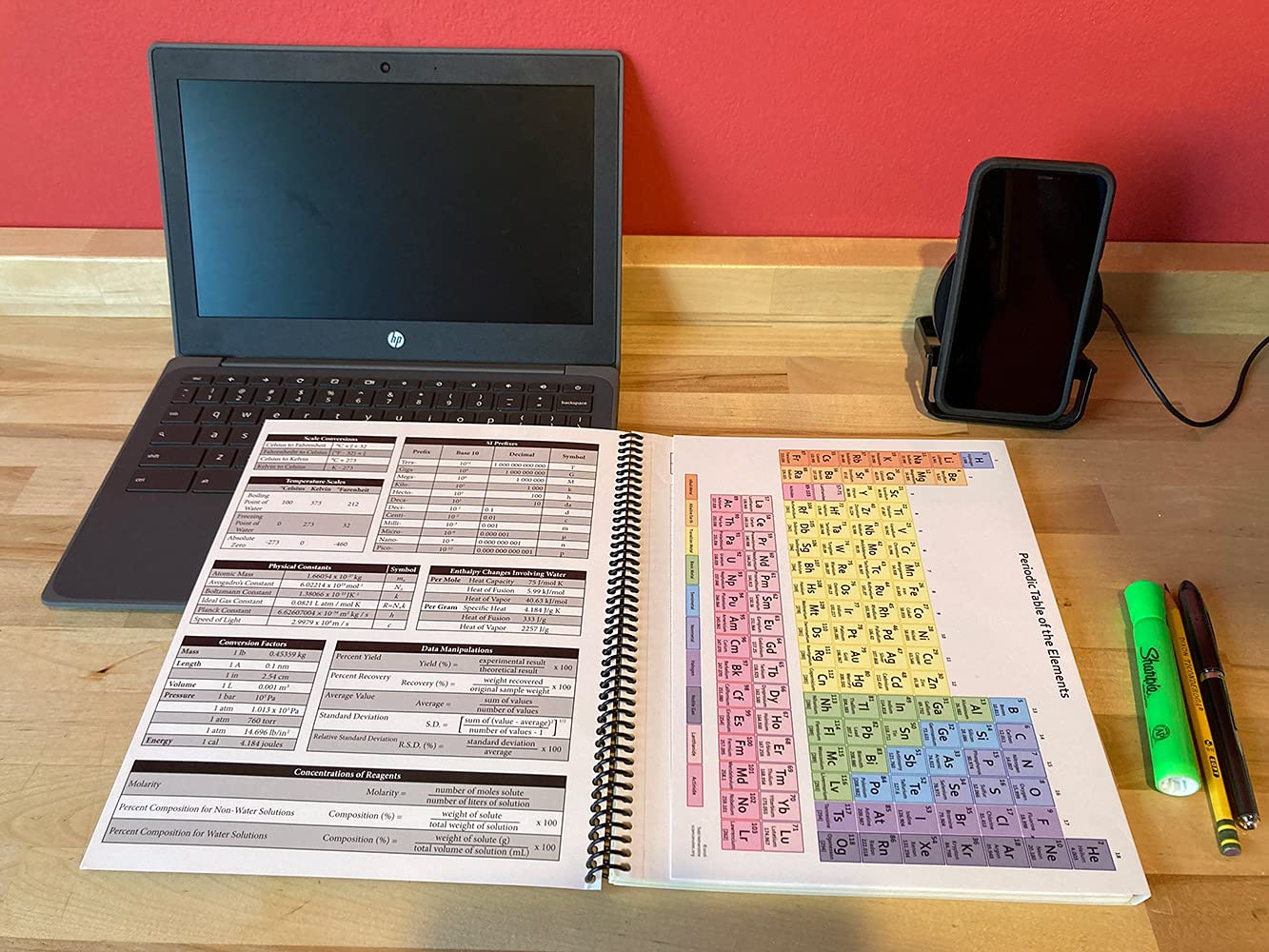 Student Lab Notebook (50 duplicate page sets): perforated carbonless sheets with smooth coil spiral binding image 5