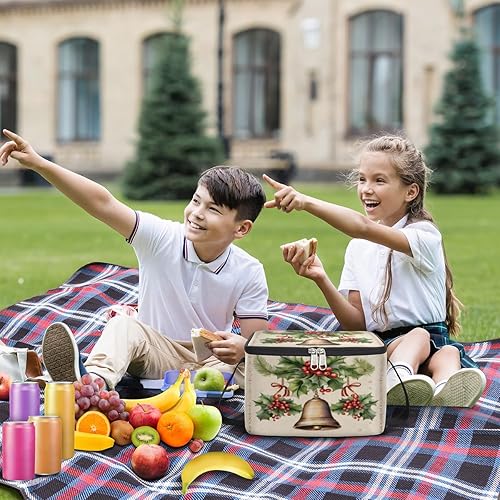 Miniatura 3 de Divertida bolsa de almuerzo aislada para mujer, reutilizable, bolsa de almuerzo cuadrada para adultos y hombres, lonchera más fresca para el