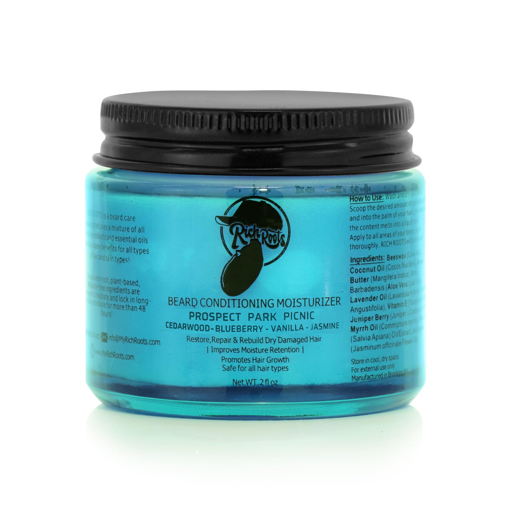 Rich Roots Beard & Hair Conditioning Moisturizer (Prospect Park Picnic) (Travel, 2 Fl Oz)