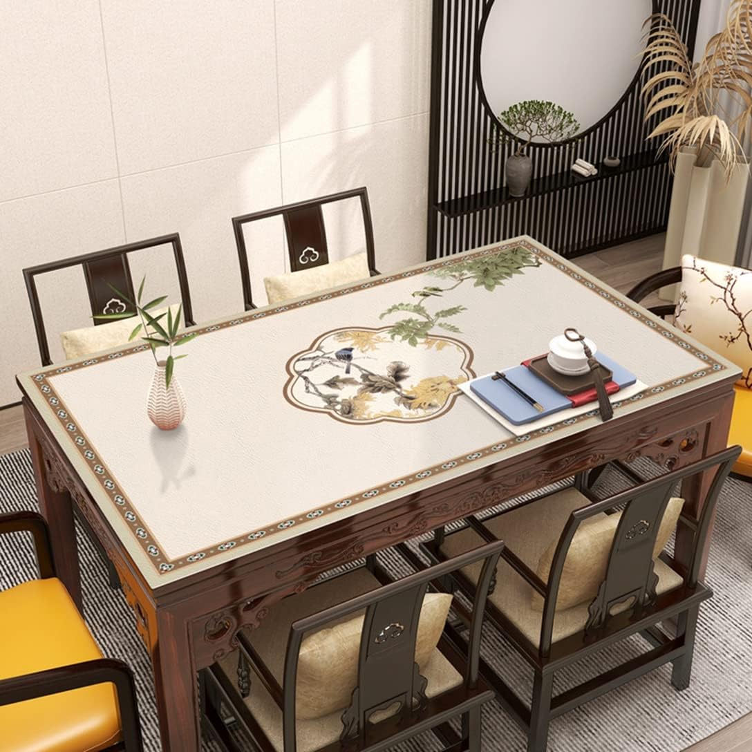 テーブルクロス おしゃれ インテリア キッチン シンプル ダイニング テーブルカバー テーブルマット レザー調 上質 中式 会議 大きい 家庭用 撥水 業務用 汚れ防止 長方形 防水 防油 食卓カバー 送料込 中式