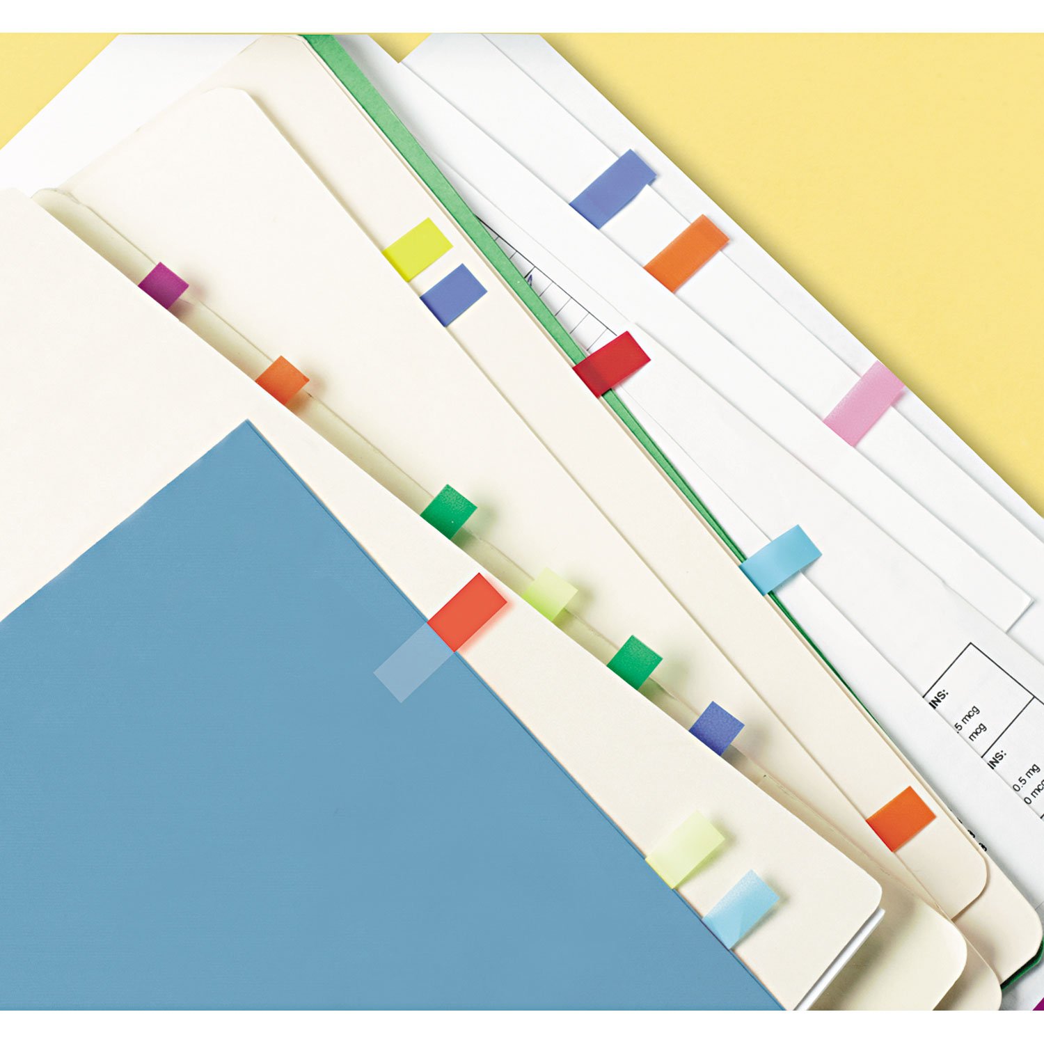 3M Post-It Flags in Dispensers, 1/2 X 1-3/4, 35/Color, 4 Colors/Pack (Mmm6834)
