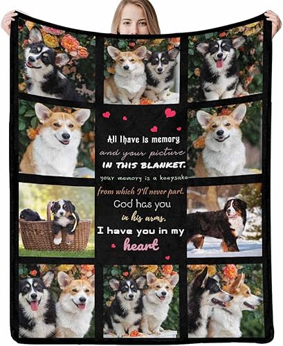 Miniatura 1 de Manta personalizada con fotos, texto, mantas personalizadas para adultos, niños, cumpleaños, bodas, Navidad, Halloween, familia, padre, madre, día