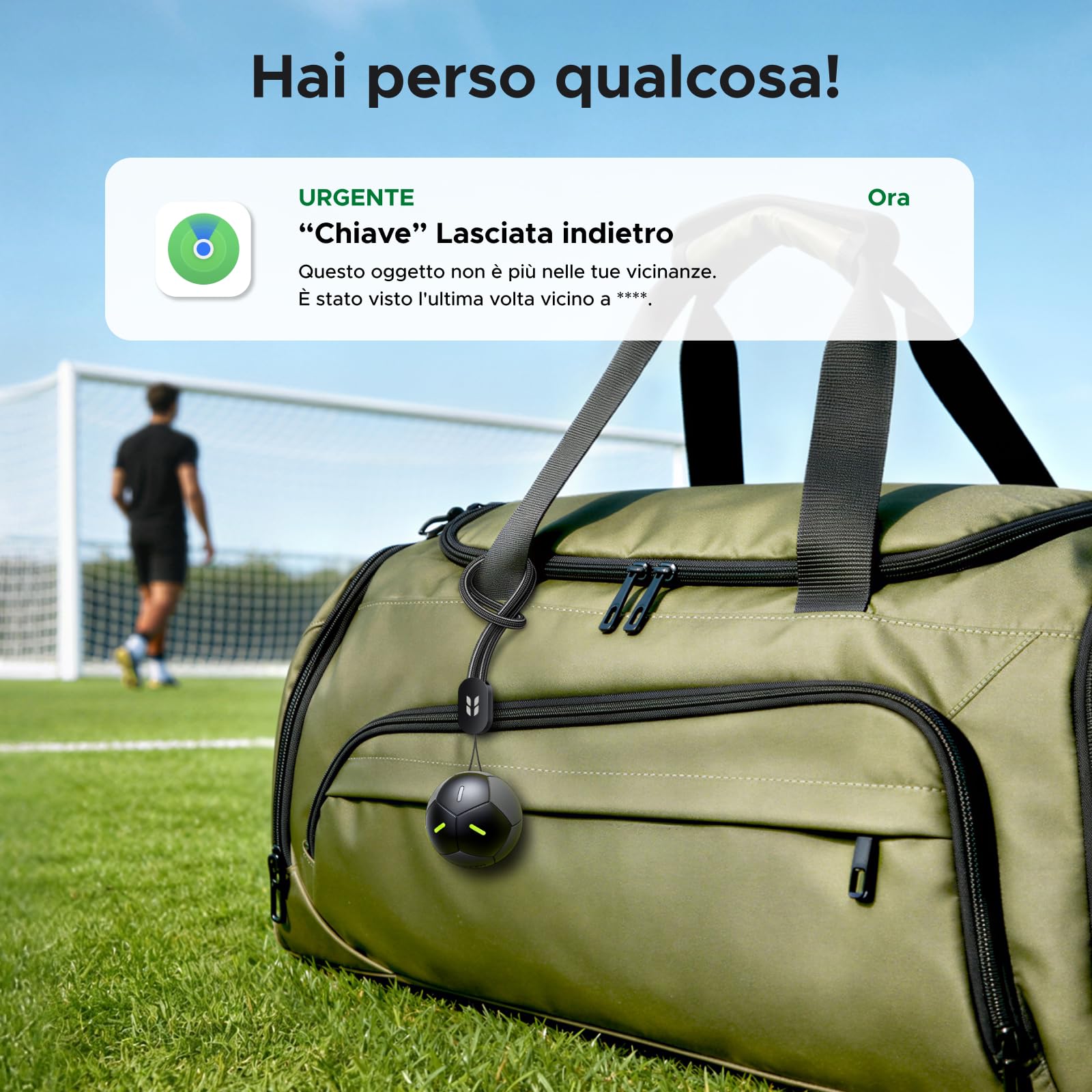 UGREEN FineTrack 2 Smart Finder 110dB Localizzatore IP68 Bluetooth Tracker per Chiavi Bagaglio
