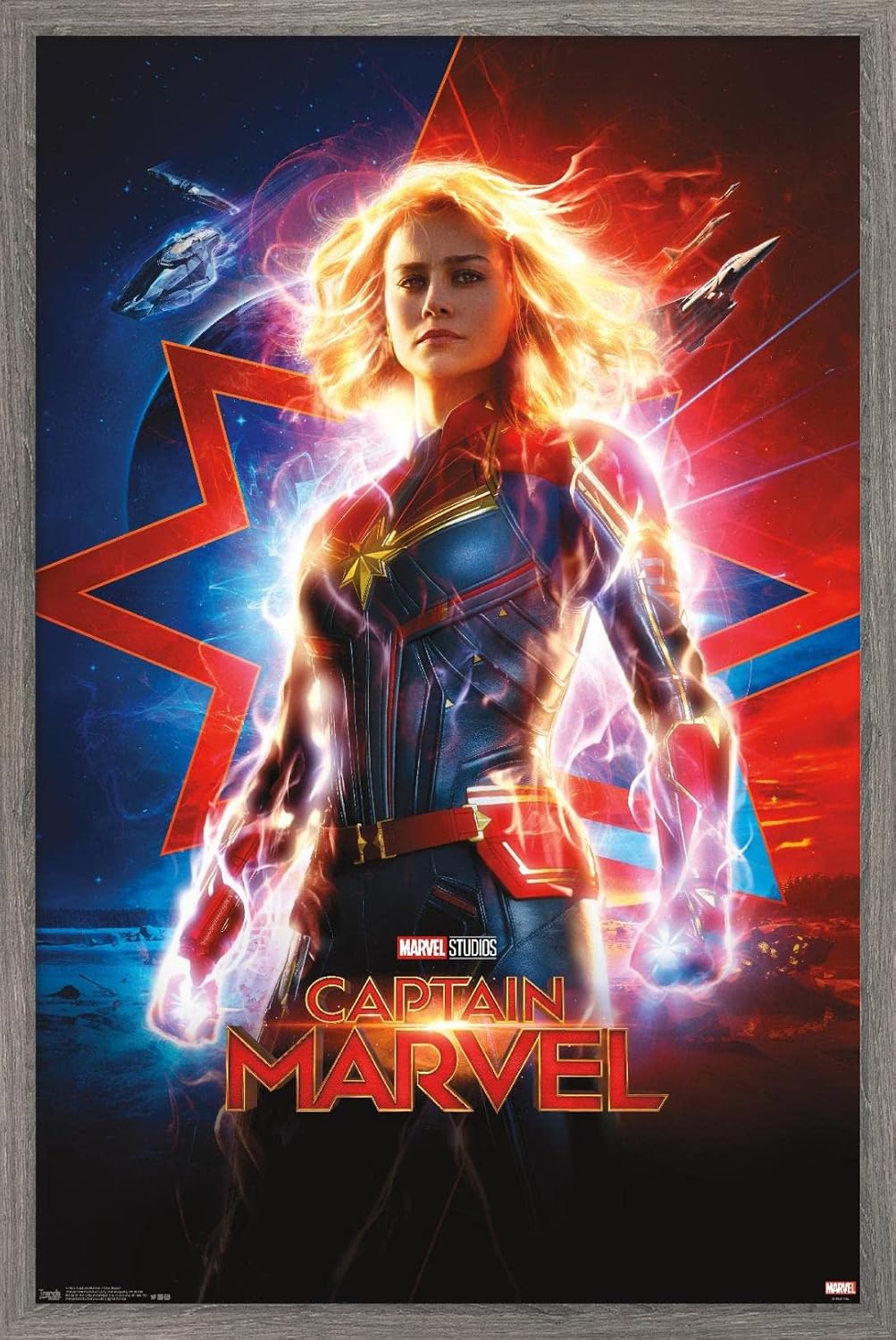 Trends International Marvel Cinematic Universe - Captain Marvel - One Sheet Wall Poster, 22.375" x 34", Premium Unframed Version