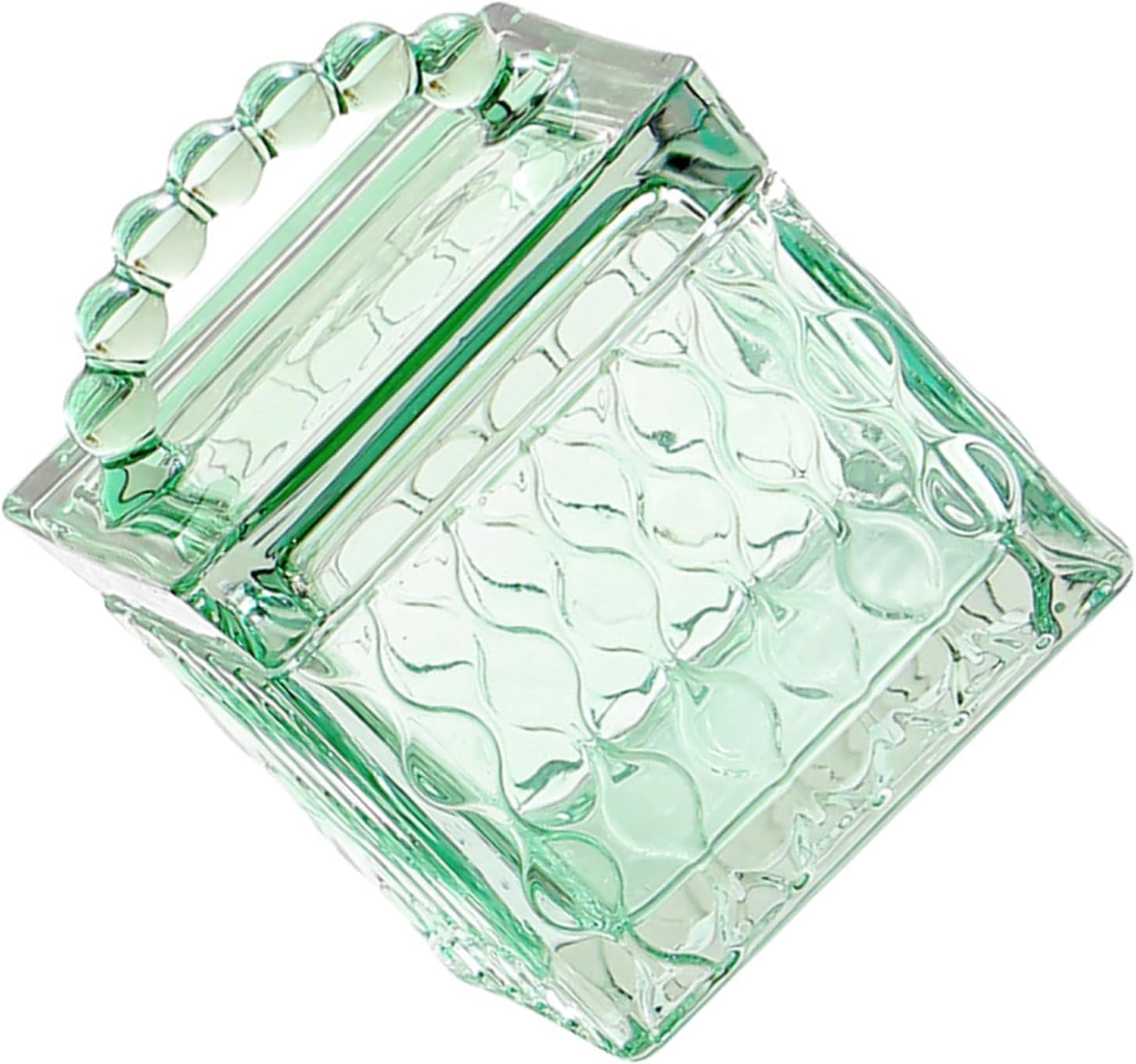 Sugar Storage Jar with Lid, Green BAG PATTERN