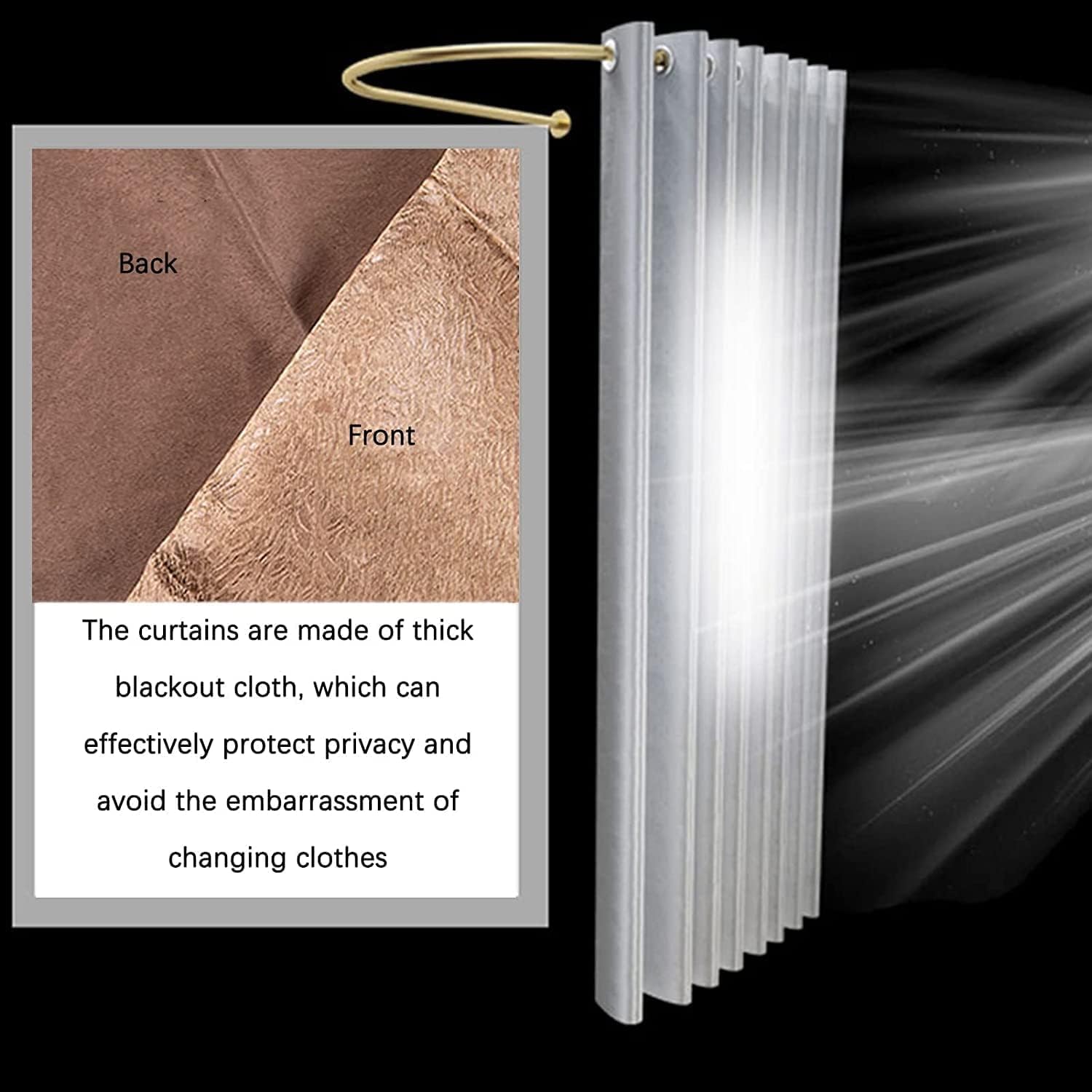 Dressing Room Fashion Fitting Room U-Dressing Room Metal Dressing Room Portable Temporary Clothing Store Height 200cm Simple Changing Room Save Space, 95x100CM