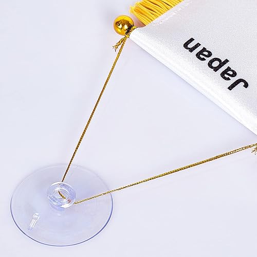 Miniatura 128 de ZXvZYT Bandera argentina colgante de ventana argentina de 3 x 5 pulgadas, mini banderas argentinas para decoración de espejo retrovisor, con ventosa