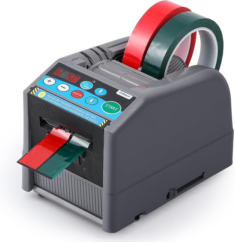 Cortador de cinta eléctrico con dispensador automático de cinta, longitud máxima de corte de 39 pulgadas, con modos manual y automático, corte de varias cintas con ancho de 0,24 a 2,36 pulgadas, para uso en almacenes de oficinas, embalaje de paquetes