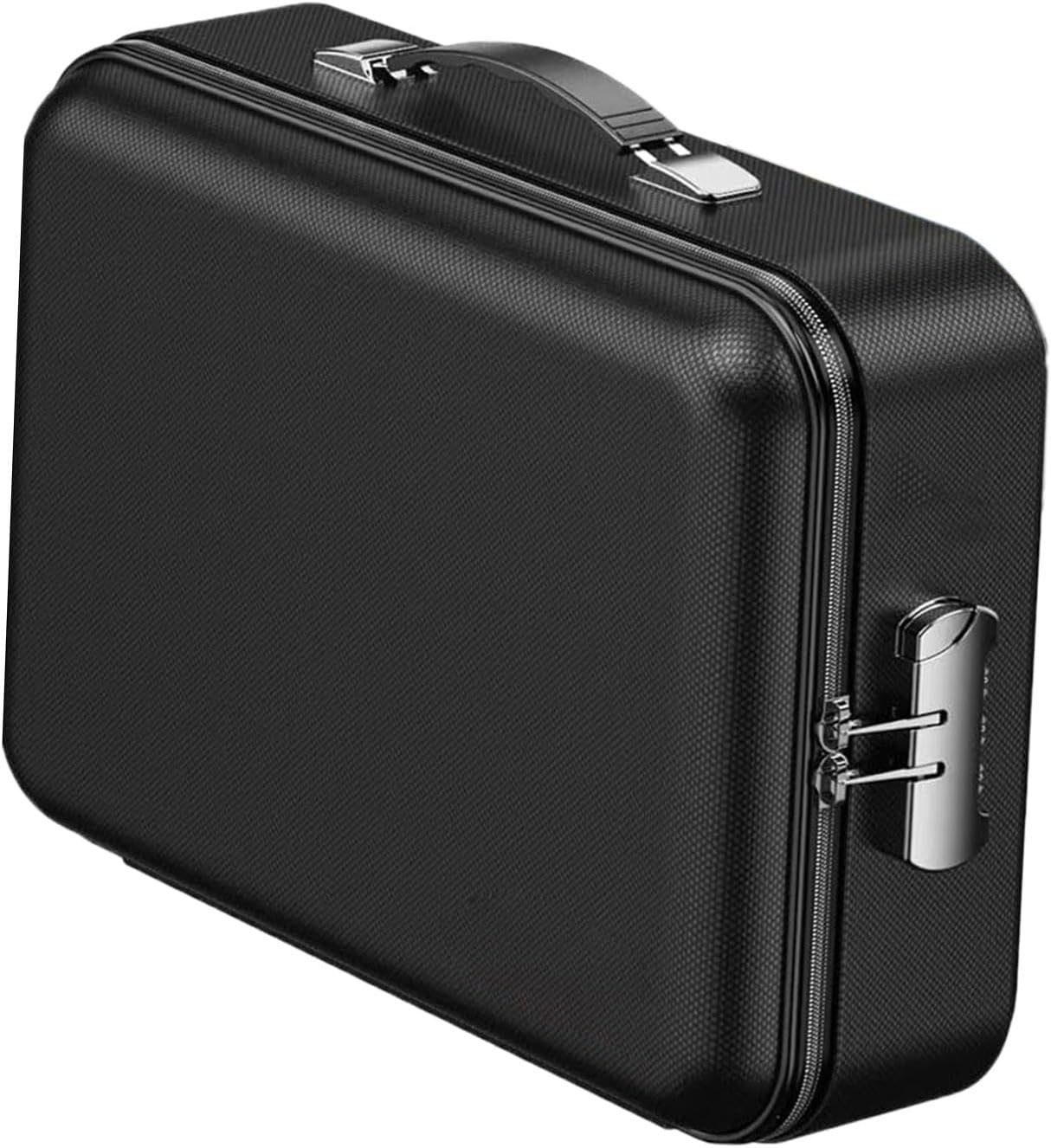 Fireproof Document Box Hard Shell with Combination Lock Waterproof File Organizer for Certificates Home Office 14.96x11.02x5.12inch