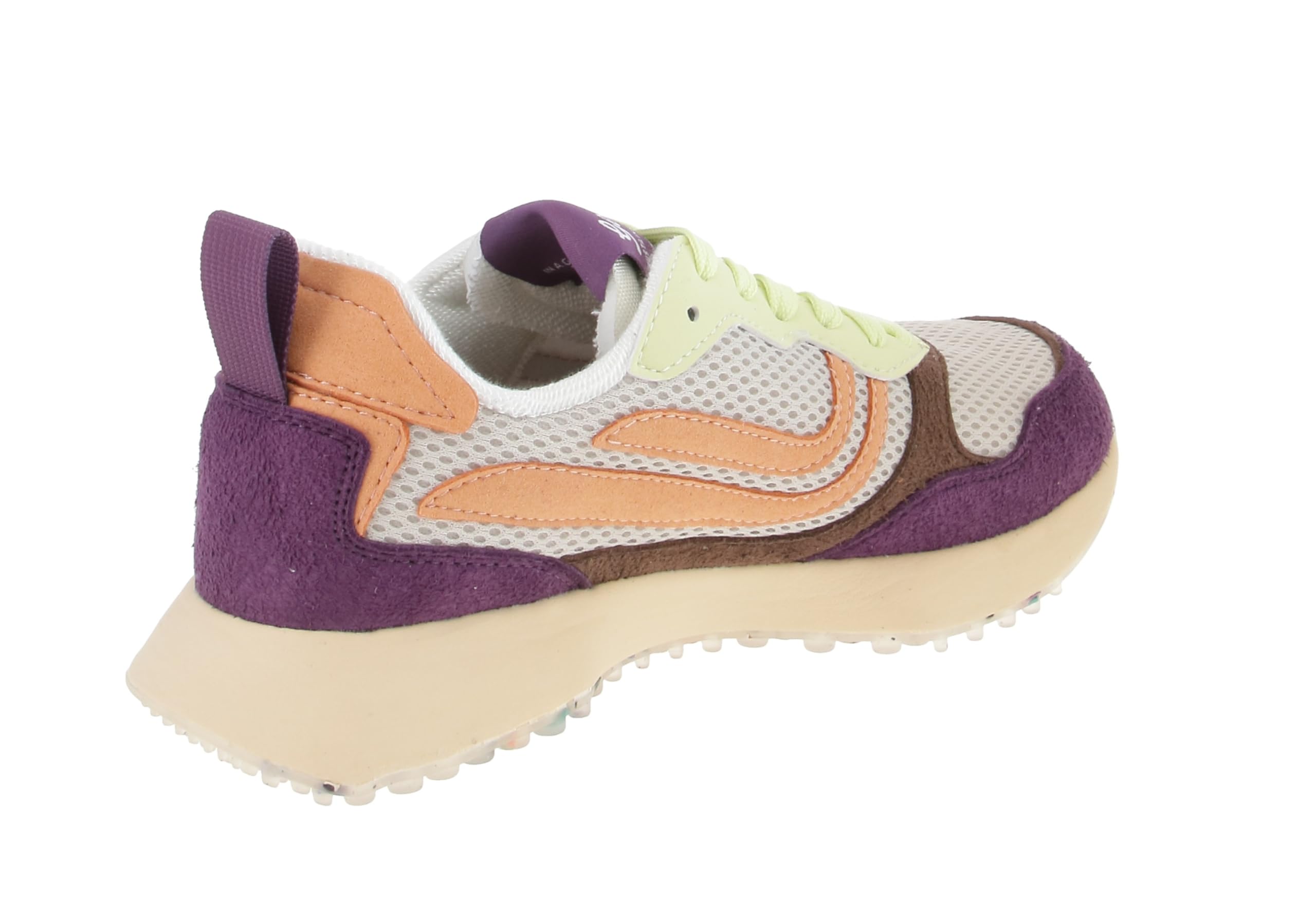 Genesis 1005450 G-Marathon Multi Mesh Hairy - Damen Sneaker - Lime-Apricot