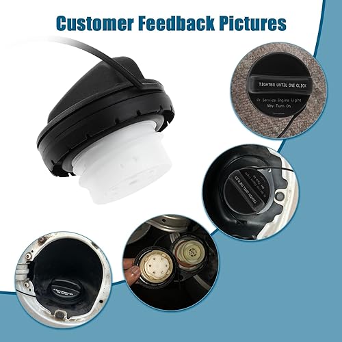 Miniatura 3 de Tapa de combustible GT358, reemplazo 23361898 tapa de llenado del tanque de combustible, tapa de gasolina compatible con Buick Enclave, Cadillac