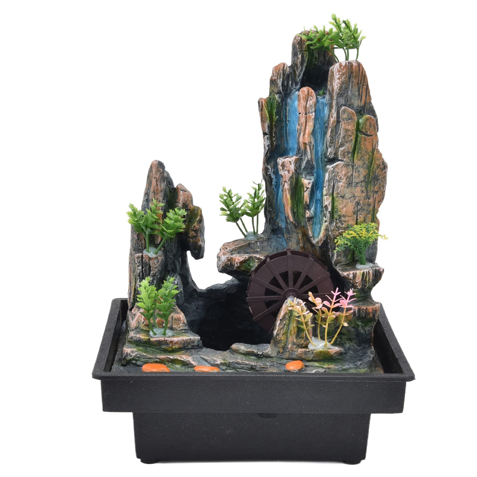 Amazon.co.jp: ミニ滝 卓上噴水 風水 装飾品 ホーム オフィス用 #1