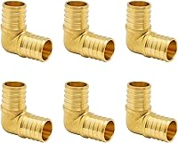 Vista 63 de SUNGATOR Accesorios Pex de 1 pulgada, paquete de 2 acoplamientos Pex de 1/2 pulgada, sin plomo de latón, accesorios Pex de 1 pulgada para tubería Pex